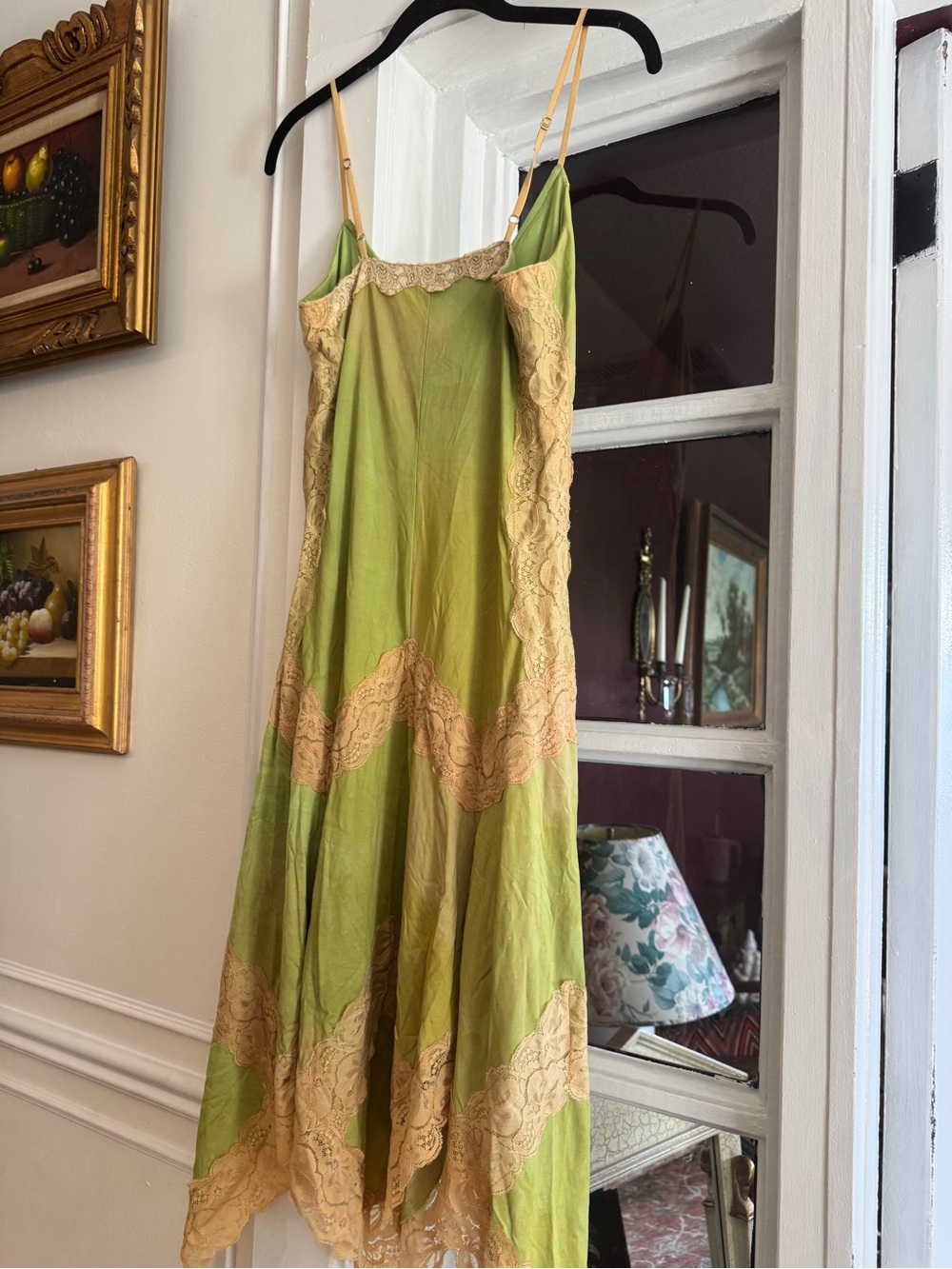 Y2K Vintage Marciano Lace-Trim Slip Dress - Picture 8 of 9